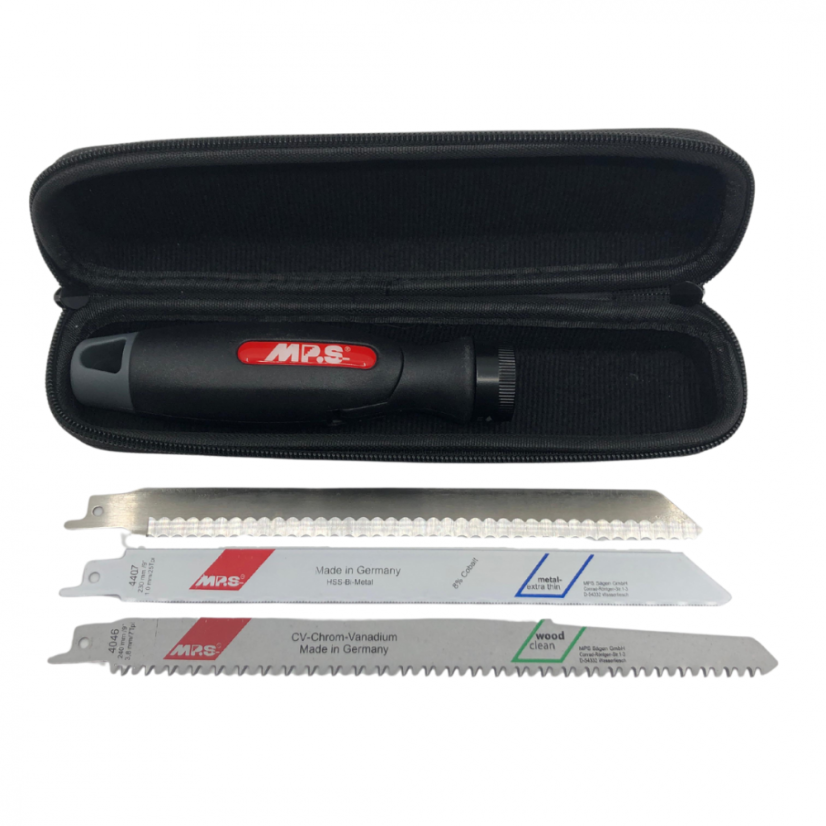 Sada tří pilových plátků a univerzální rukojeti - "Ready to go"