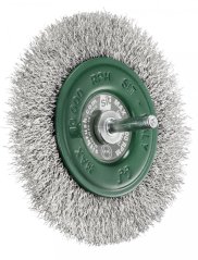 Obvodový kadeřavý kartáč na stopce profi - nerez (GG)