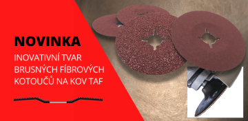 Nový tvar fíbrových kotoučů TAF