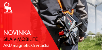 Novinka AKU magnetická vrtačka - síla v mobilitě.