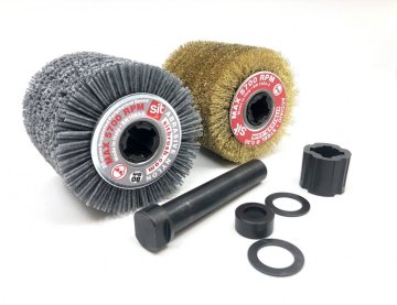 Sada 2 kartáčů na drásání dřeva s adaptérem zdarma. A dárek k nákupu.