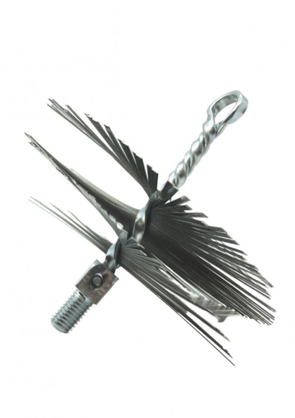 Komínové kartáče nerezové kulaté