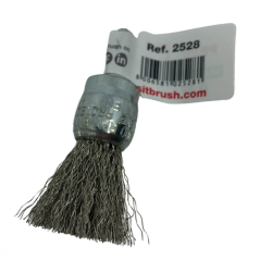 Štětcový kartáč kadeřavý - nerez (PE)