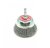 Hrncový kartáč kadeřavý (T) HEX 1/4" ocel 65 mm