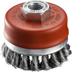 Hrncový kartáč copánkový zpevněný - ocel (TU)