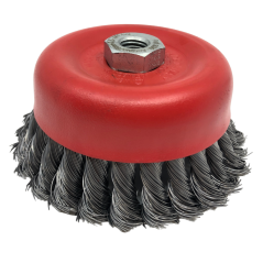 Hrncový kartáč copánkový - ocel (TZ)