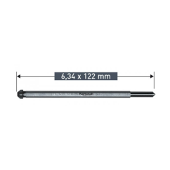 Středící jehla 6,34x122 mm