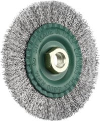 Obvodový kartáč kadeřavý - nerez (3000)