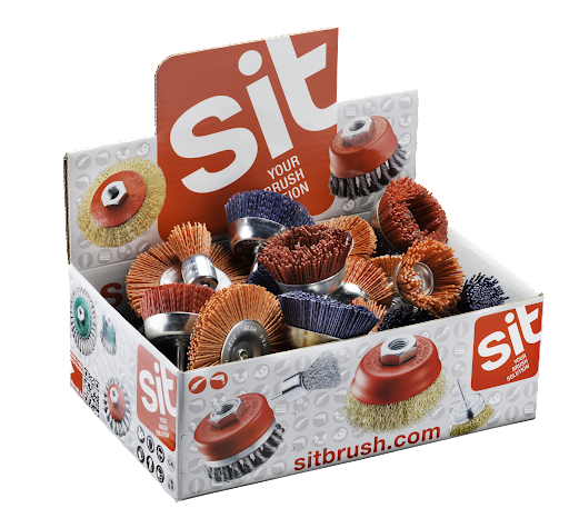 Sada kartáčů z abrazivního nylonu pro vrtačky (20 kusů)