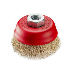 Hrncový kartáč kadeřavý - pomosazená ocel (TE)