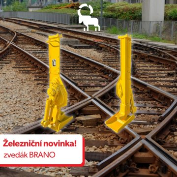 Nové železniční zvedáky Brano