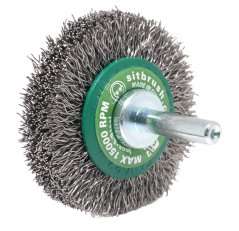 Obvodový kadeřavý kartáč na stopce profi - nerez (GG)