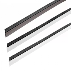 Samolepící těsnící kartáčová lišta na dveře PVC, délka 1 m