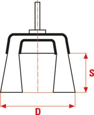 Hrncový kartáč kadeřavý (T) nerez