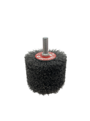 Obvodový kartáč kadeřavý na stopce - ocel XL (G) 80 mm