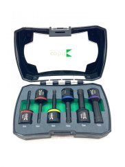 Sada diamantových vrtáků na dlažby do úhlové brusky