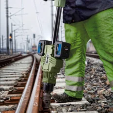 Akumulátorový rázový utahovák a vrtačka pražců Durofix RI60180A2-6
