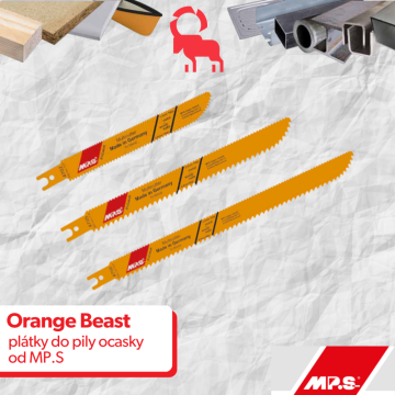 Pilové plátky Orange Beast opět skladem
