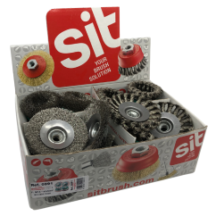 Sada kartáčů z nerezové oceli pro úhlové brusky (16 kusů)