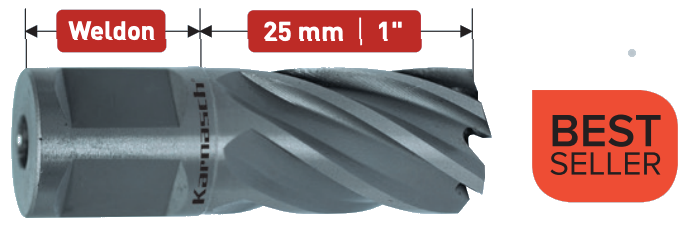 Špičkový jádrový vrták do kovu Karnasch 25 mm