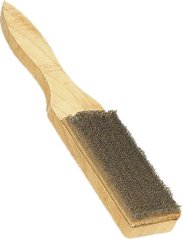 Kartáč ruční na pilníky Ocel-dřevo 65