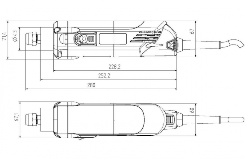 Vysokootáčkový frézovací motor 1050 FME-1