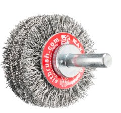 Obvodový kadeřavý kartáč na stopce profi - ocel (GG)