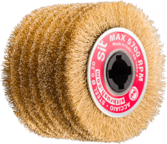 Kartáčovací válec Flex pomosazená ocel 70 mm Kartáčovací válec Flex pomosazená ocel 70 mm