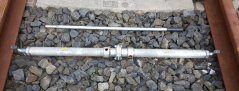 Měřicí tyč pro úpravu rozchodu kolejnic 1435 mm