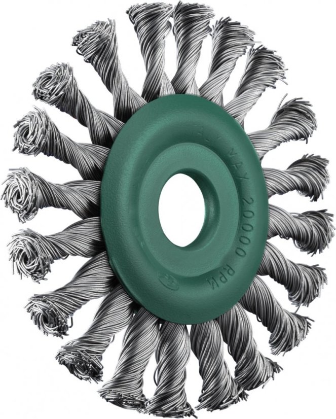 Obvodový kartáč copánkový nerezový (řada U)