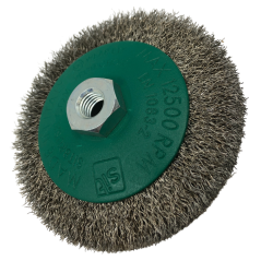 Kónický kartáč kadeřavý - nerez (CO)