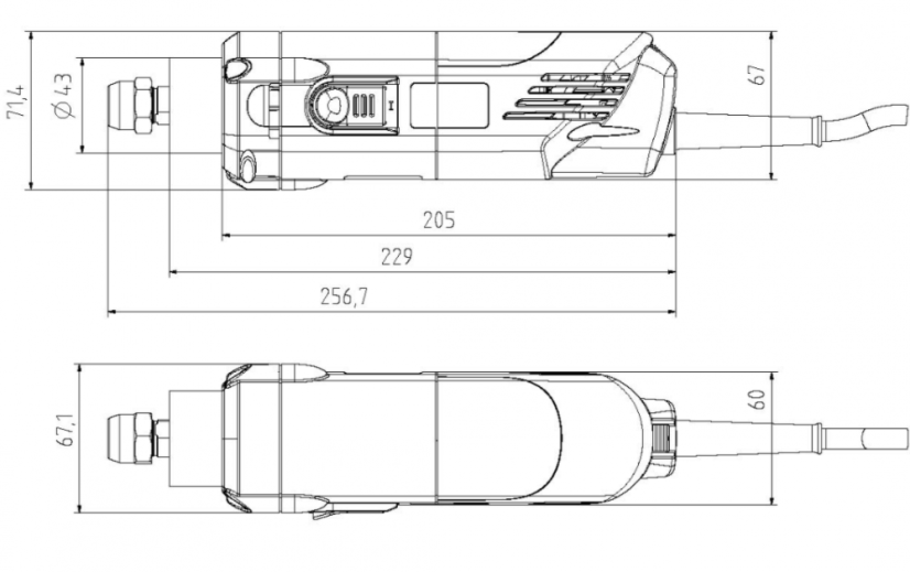 Vysokootáčkový frézovací motor  800 FME