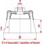 Kartáč hrncový copánkový zpevněný - mosaz, průměr 70 mm  (TU71)