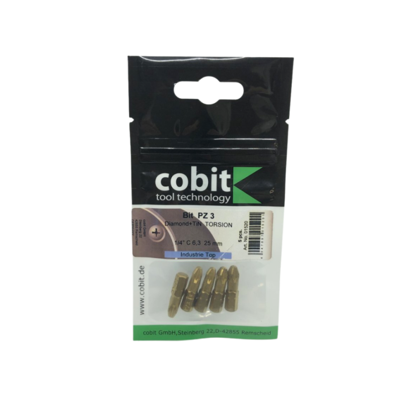 Bit Pozidriv PZ3 Diamant TiN CVD povlak