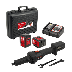 Akumulátorová přímá bruska EBG.600/18V (s 2x 5 Ah bateriemi a nabíječkou)