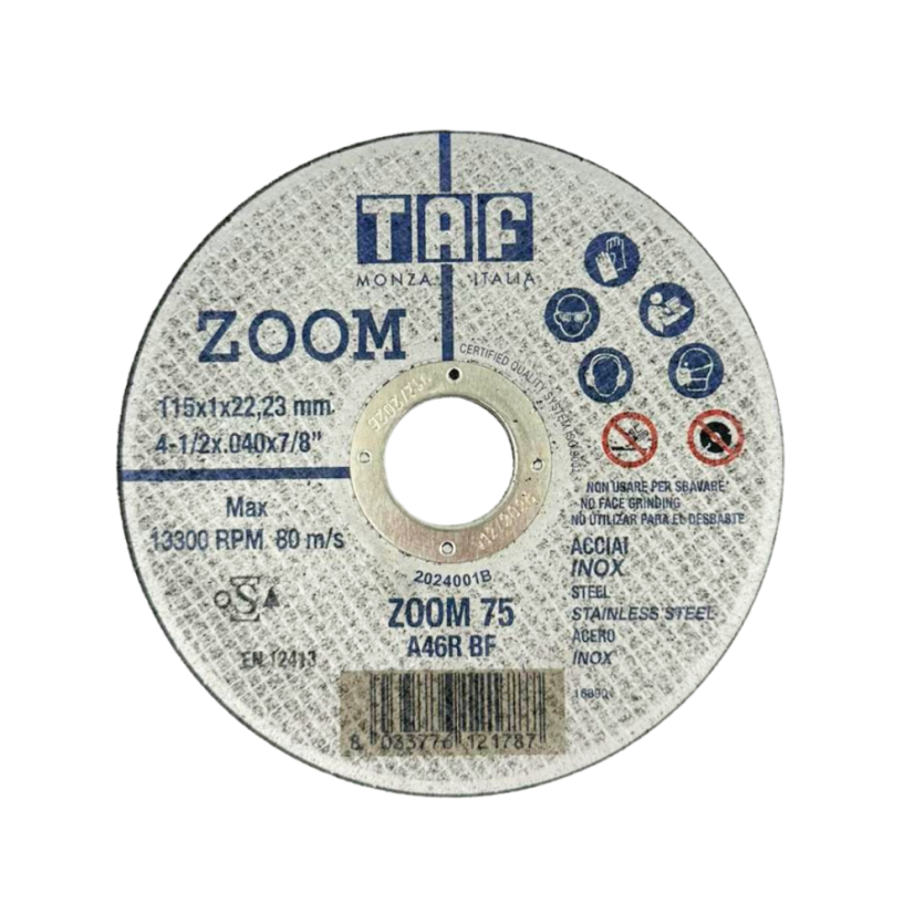 Řezný kotouč TAF ZOOM 115 ocel, nerez