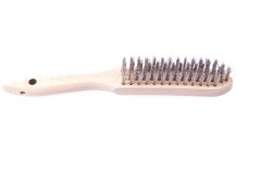 Kartáč ruční Nerez-dřevo 4 řady