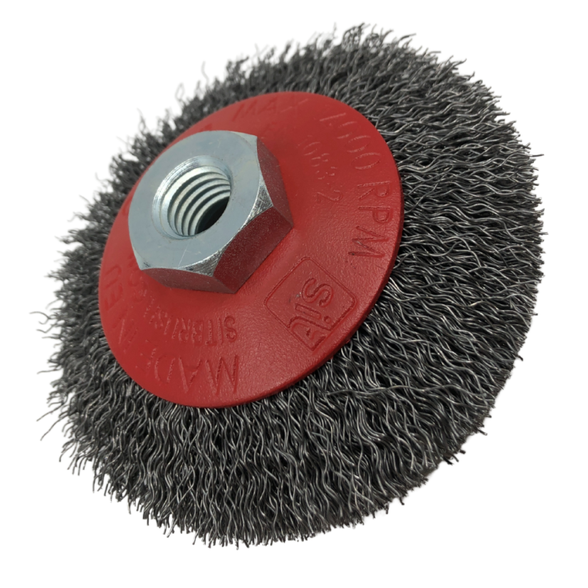 Kónický kartáč kadeřavý - ocel (CO)