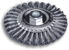 Obvodový kartáč copánkový ocelový tenčí (řada UZ)