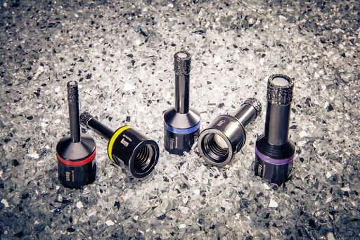 Diamantové vrtáky do dlažby pro úhlové brusky (M14)