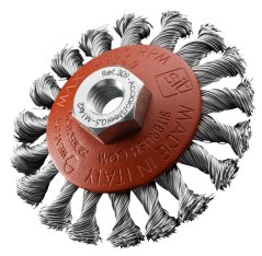 Kónický kartáč copánkový - ocel (CZ)