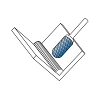 HP-3 válcová technická fréza se zaoblenými hranami povlakovaná