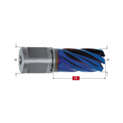 Jádrový vrták do kovu Blue Line Pro/Rail délka 30 mm (201284)