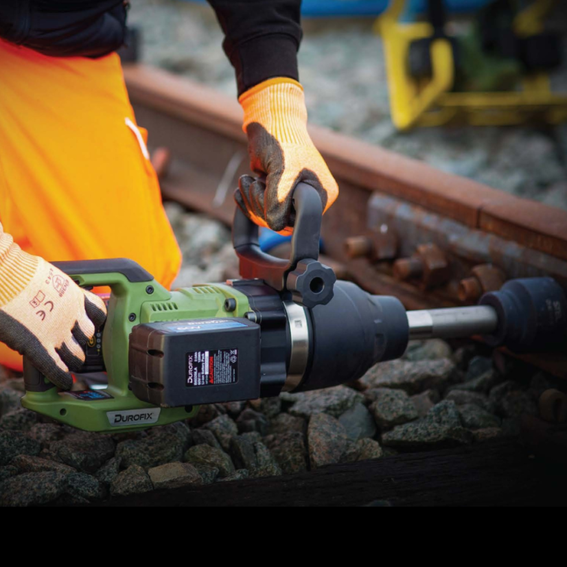 Aku rázový utahovák/vrtačka pražců Durofix Jumbo s kompaktní rukojetí