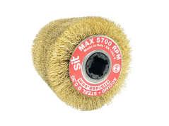 Válcový kartáč Flex pomosazená ocel, pr. 100 mm, š. 100 mm