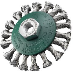 Kónický kartáč copánkový - nerez (CZ)