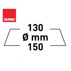RUPES Velcro Polishing Foam Coarse HARD - korekční pěnový kotouč molitanový (hrubý) 130/150