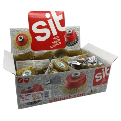 Sada kartáčů z pomosazené oceli pro vrtačky (40 kusů)