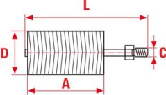 Kartáč SC rourový nylonový